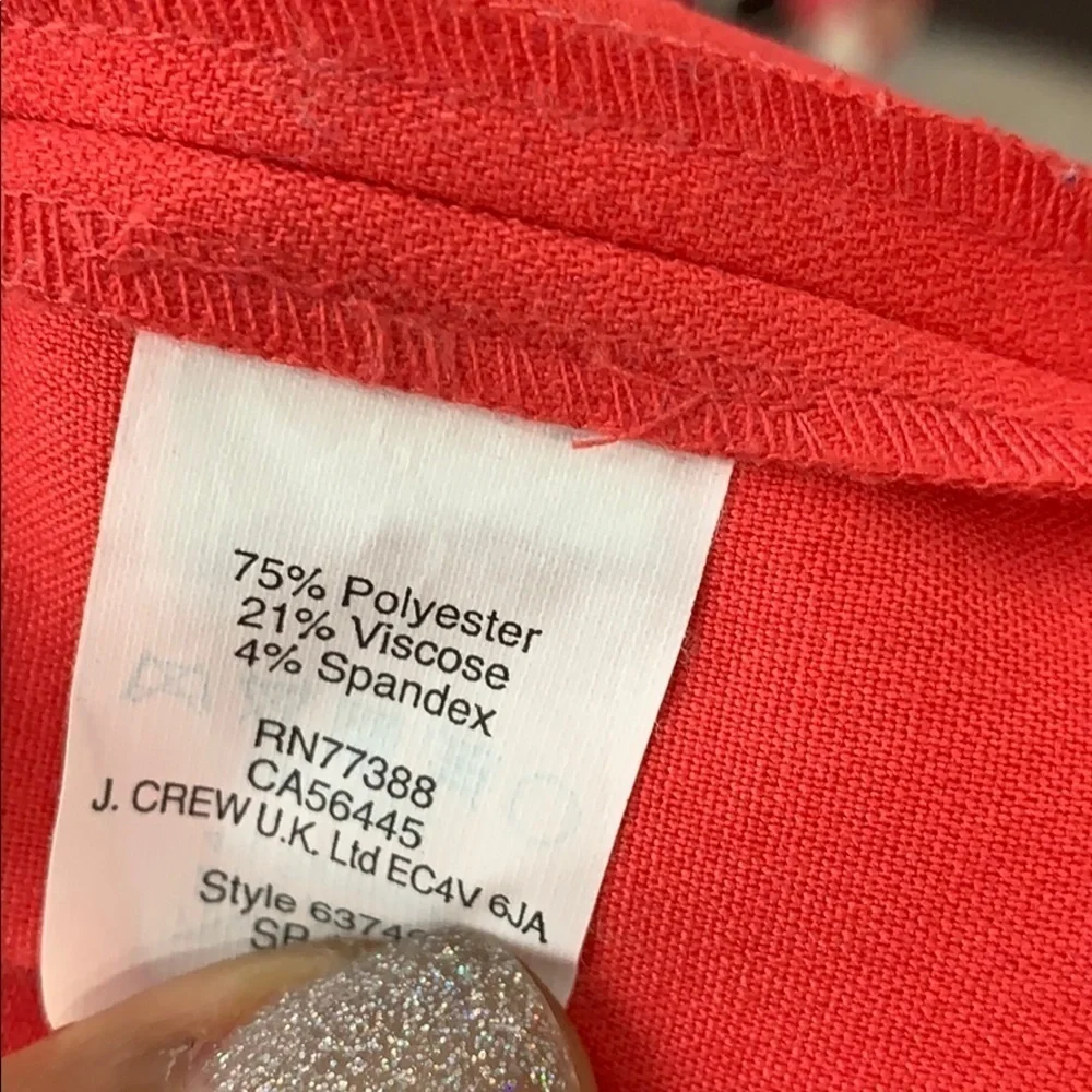 J. Crew pink scalloped dress size 2